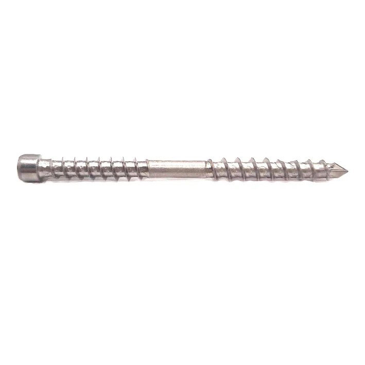 cylindrical trim head decking screw