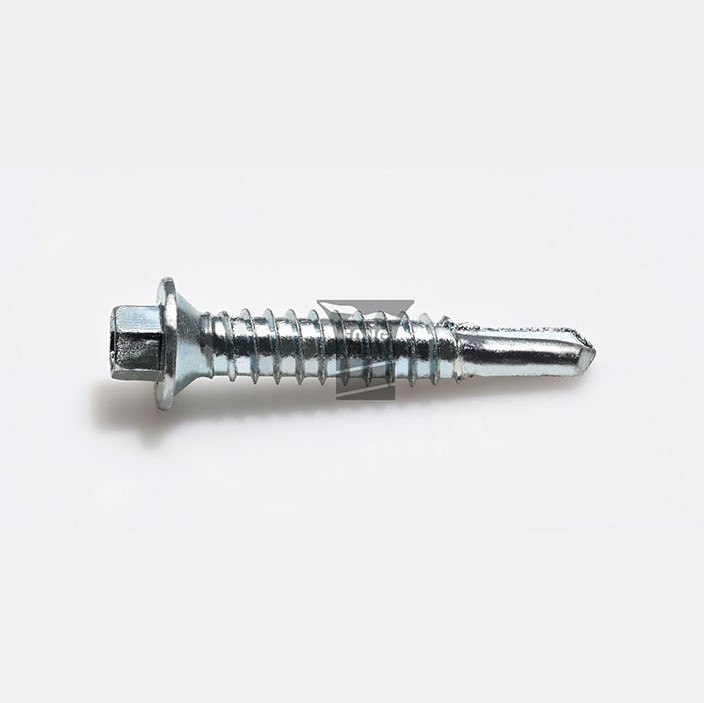Small Hex Washer Head Roofing Screw with Drill Point